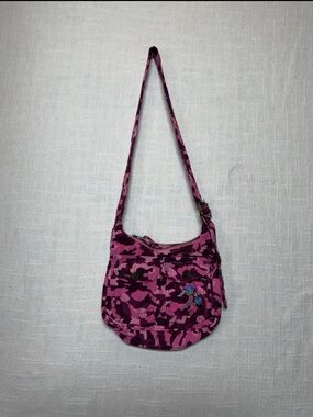 Children’s place y2k Pink Camouflage girls Crossbody Bag with Floral Accent